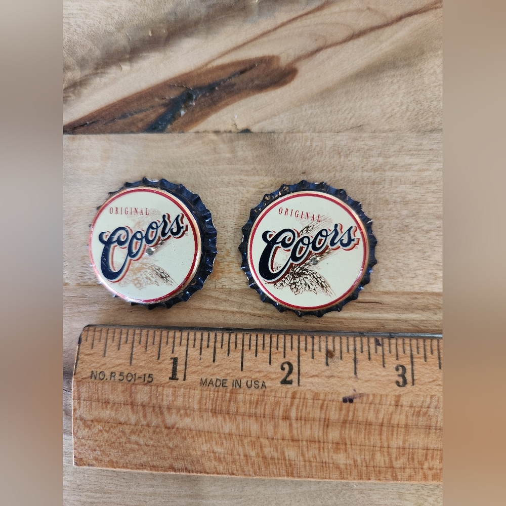 Vintage 2 coors Beer Bottle Twist Cap light up Pin
